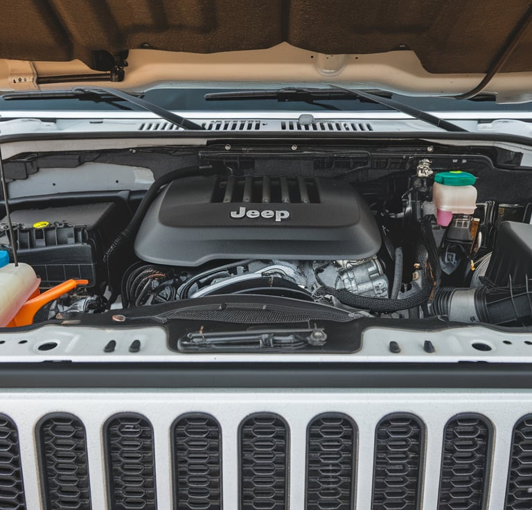 What is the JKU engine cover is burning rubber