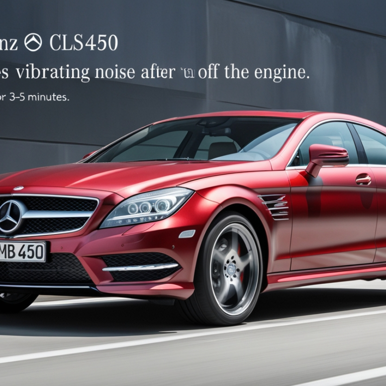 CLS450 Makes a Vibrating Noise After Turning Off the Engine
