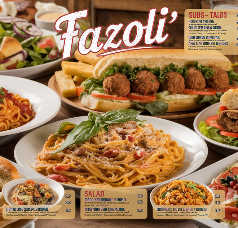 FaZoli's Menu