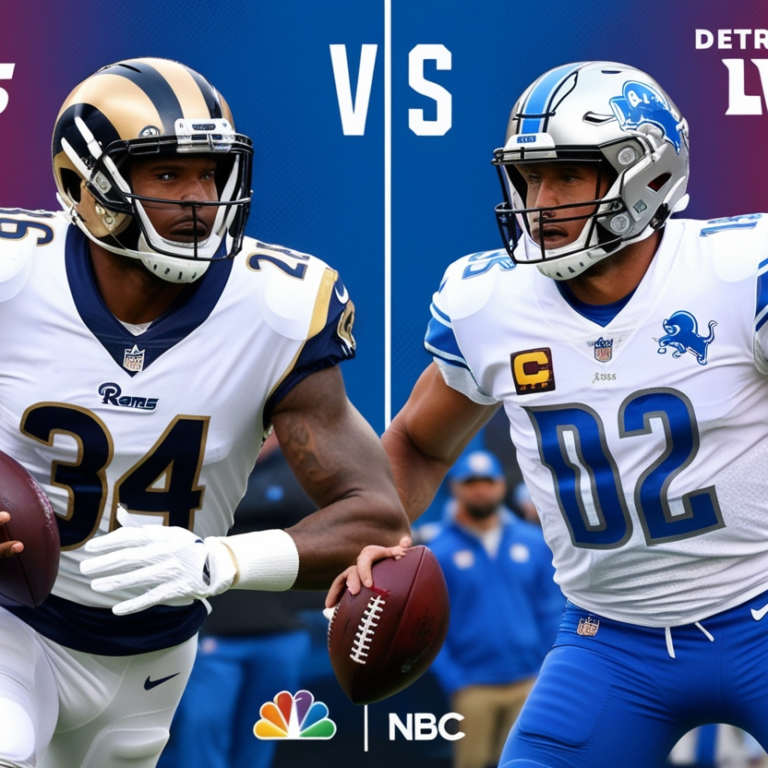 Where to Watch Los Angeles Rams vs Detroit Lions